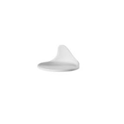 Piattino appetizer tondo Gochi Baby in porcellana bianca matt cm 8,5x4