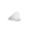 Gochi Girl round appetizer saucer in matt white porcelain 12.5x7x7 cm