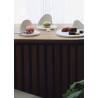 Piattino appetizer tondo Gochi Mum in porcellana bianca matt cm 21x6,2