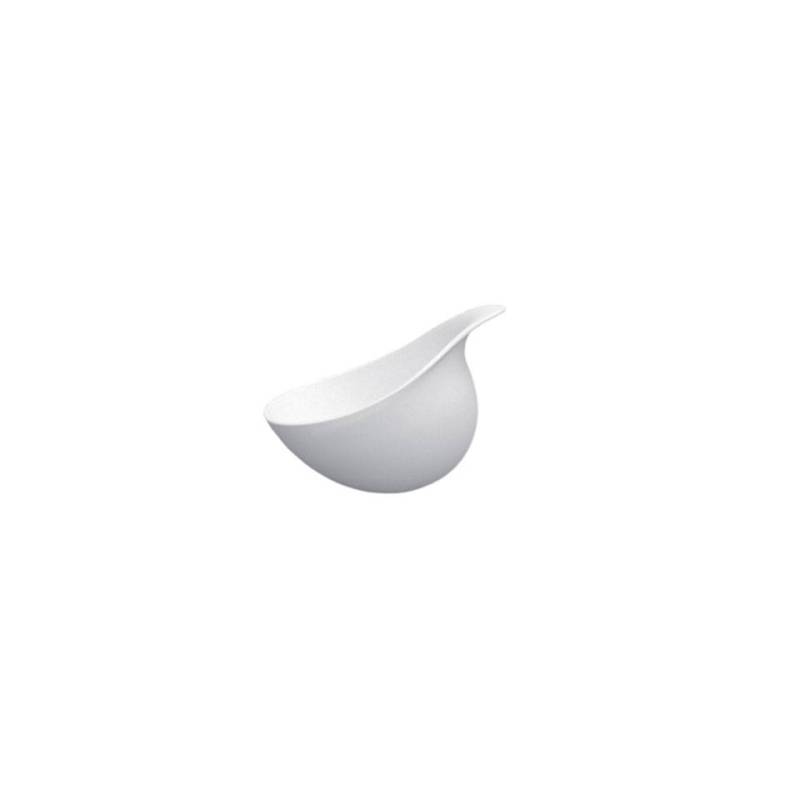 Organic The Tablet cup in matt white porcelain 12x10x8.7 cm