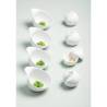 Coppetta Organic The Tablet in porcellana bianca matt cm 12x10x8,7