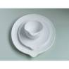 Organic The Tablet cup in matt white porcelain 12x10x8.7 cm