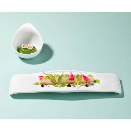 Coppetta Organic The Tablet in porcellana bianca matt cm 12x10x8,7