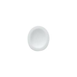 Piattino Organic Jo 1 in porcellana bianca matt cm 8,8x7,7