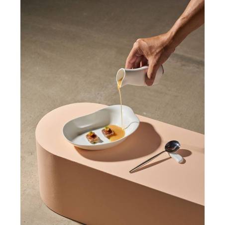 Coppetta Organic Jelly in porcellana bianca matt cm 21x15,5x5