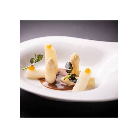 Organic Jelly cup in matt white porcelain cm 21x15.5x5
