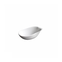 Coppetta Organic Jelly in porcellana bianca matt cm 14x9x4,5