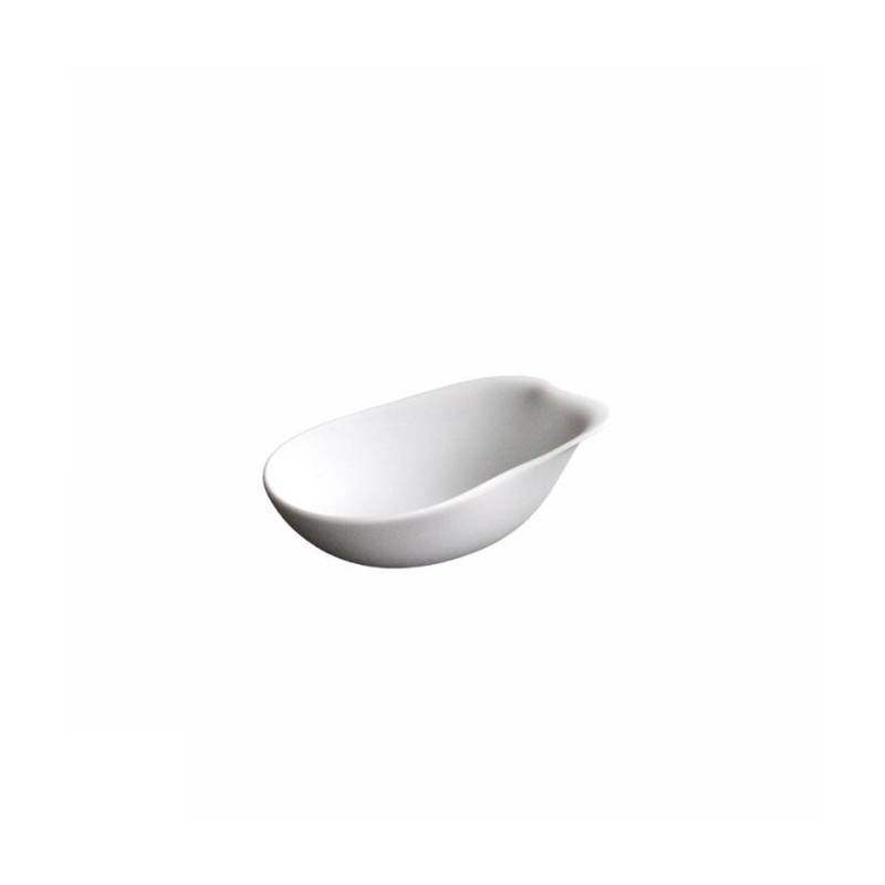 Coppetta Organic Jelly in porcellana bianca matt cm 14x9x4,5