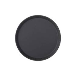 Vassoio tondo antiscivolo in gomma antiscivolo nera cm 35