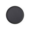 Round black non-slip rubber tray cm 35