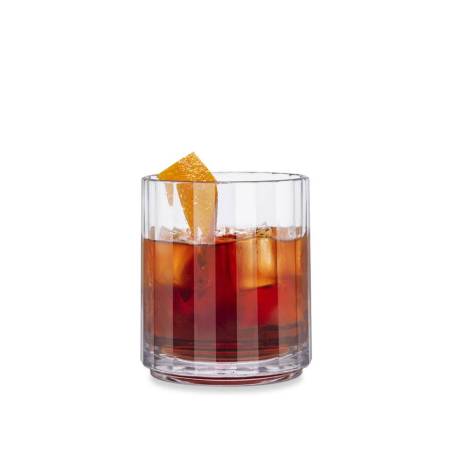 Transparent polycarbonate dof Reflex tumbler cl 34