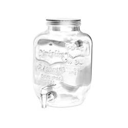 Dispenser drink Allefors in vetro con rubinetto lt 5