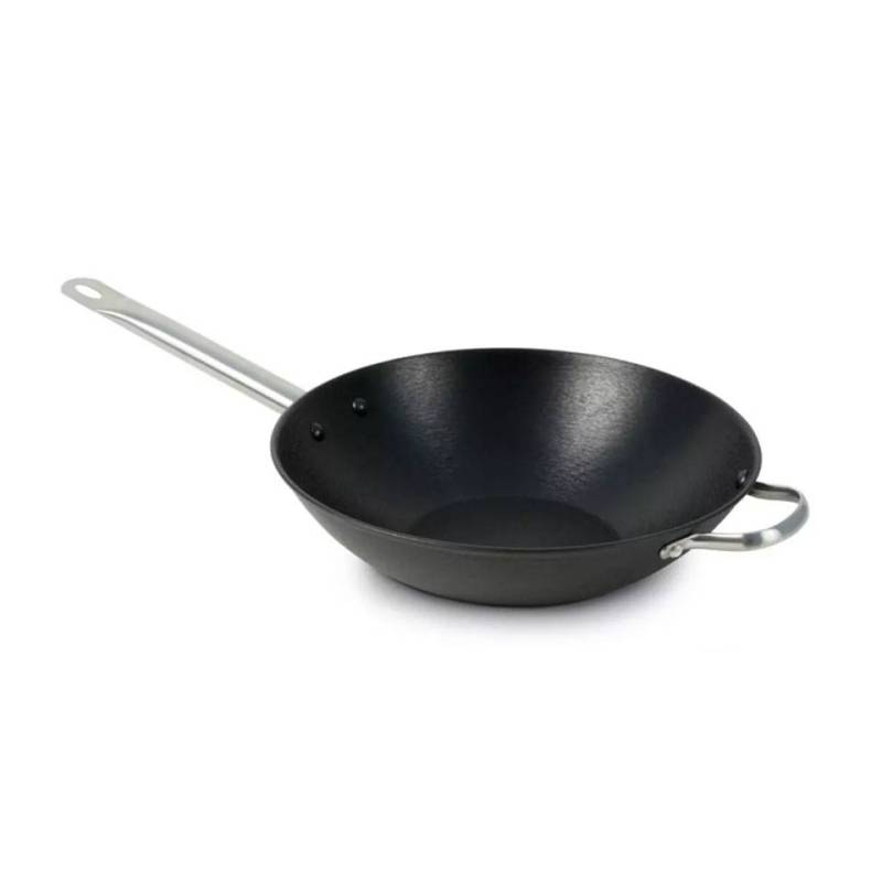 Wok in alluminio antiaderente per induzione cm 28