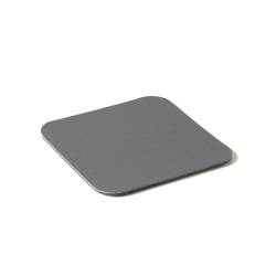 Sottobicchiere quadro Stella in pvc accoppiato grigio scuro cm 10