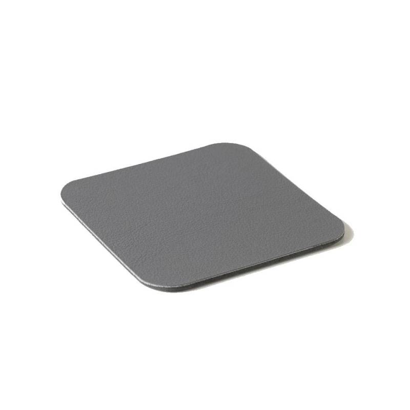 Sottobicchiere quadro Stella in pvc accoppiato grigio scuro cm 10