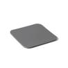 Quadratischer Untersetzer Star pvc laminiert dunkelgrau cm 10