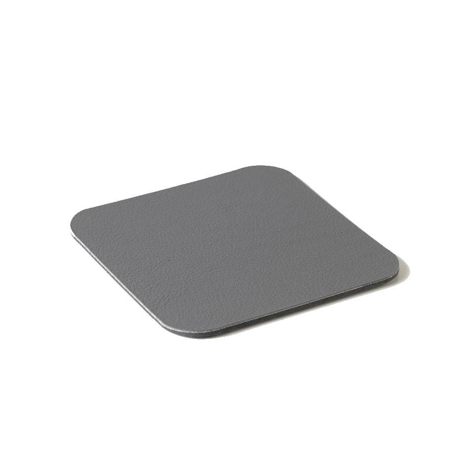 Sottobicchiere quadro Stella in pvc accoppiato grigio scuro cm 10