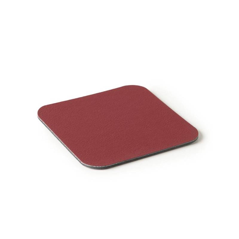Sottobicchiere quadro Stella in pvc accoppiato bordeaux cm 10
