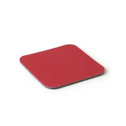 Sottobicchiere quadro Stella in pvc accoppiato rosso cm 10