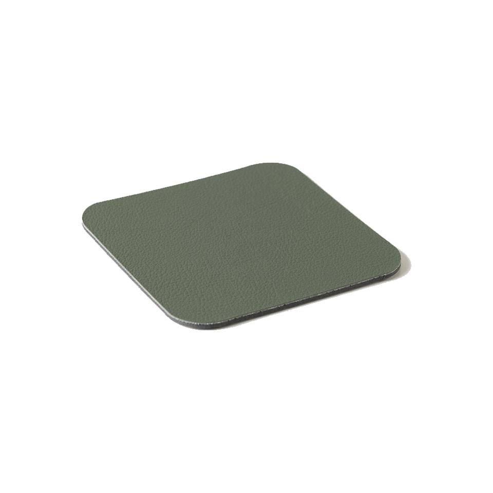 Sottobicchiere quadro Stella in pvc accoppiato verde cm 10