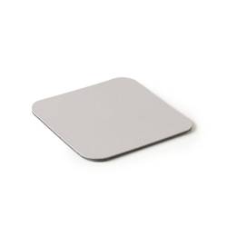 Sottobicchiere quadro Stella in pvc accoppiato grigio chiaro cm 10