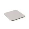 Sottobicchiere quadro Stella in pvc accoppiato grigio chiaro cm 10