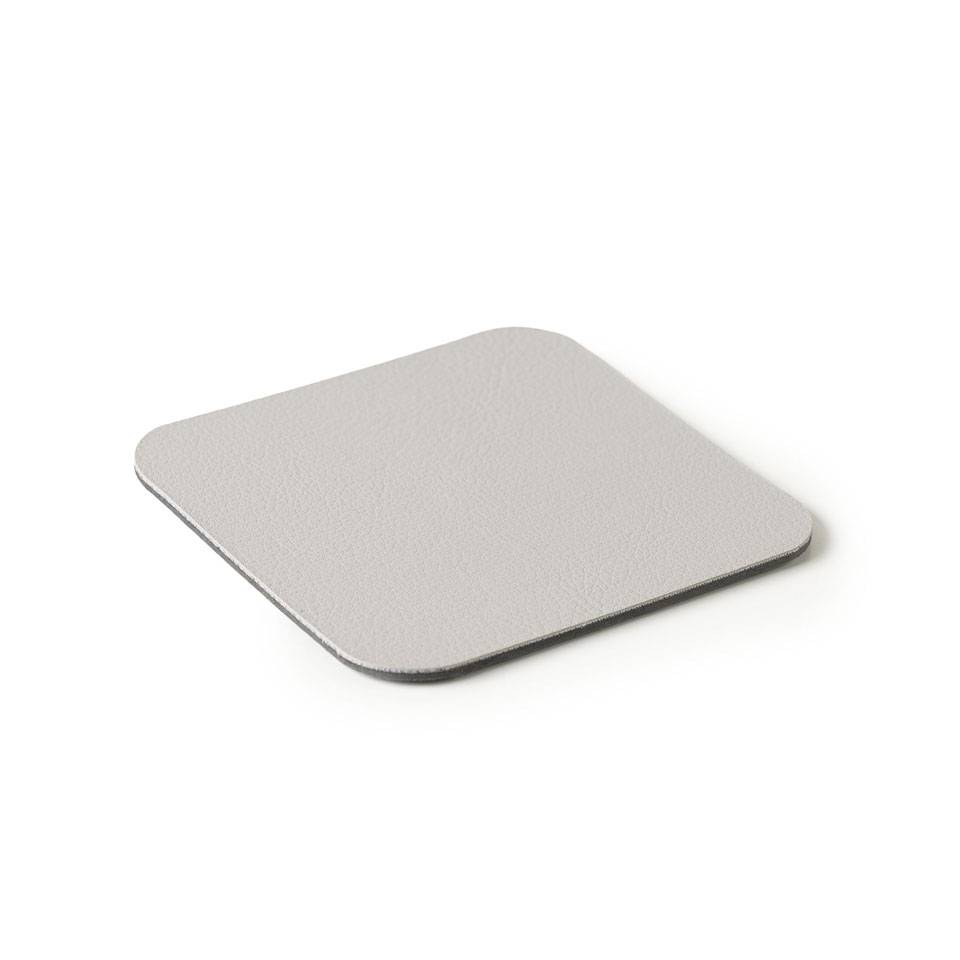 Sottobicchiere quadro Stella in pvc accoppiato grigio chiaro cm 10