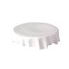 Porte-gâteau rond en porcelaine blanche plissée 18 cm