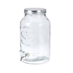 Dispenser beverage con rubinetto in vetro lt 5,5