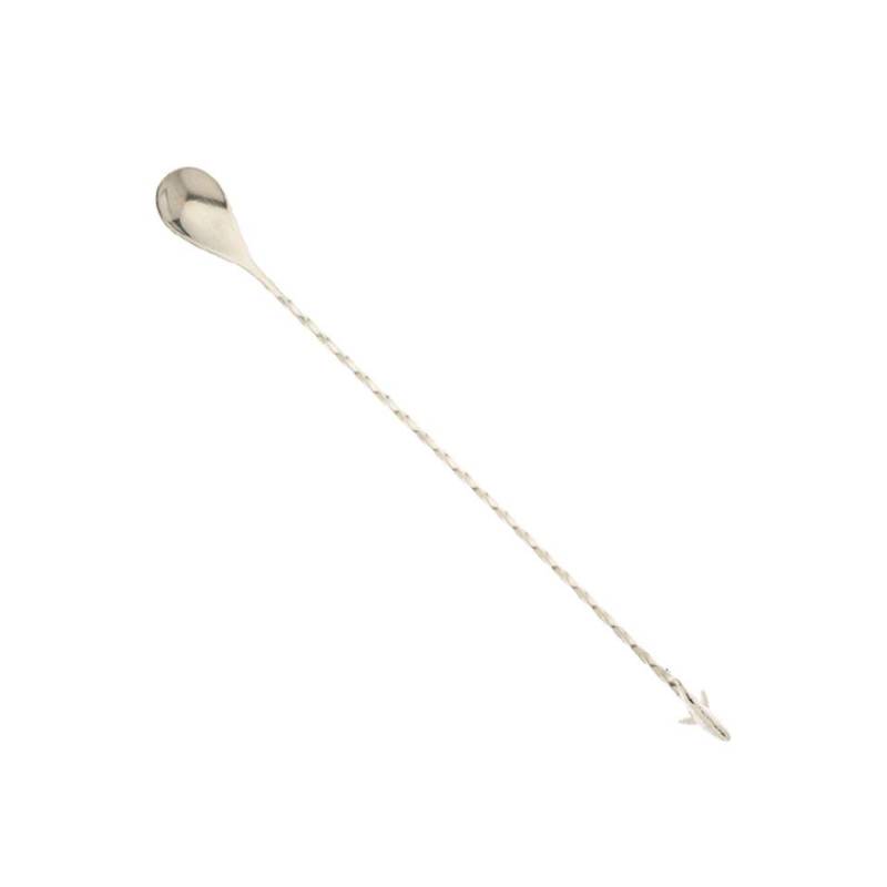 Cuillère de bar en acier inoxydable avec requin cm 33