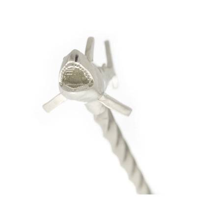 Cuchara de bar de acero inoxidable con tiburón cm 33