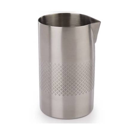 Mixing tin Double Walled in acciaio inox decoro diamond lattice cl 62,5