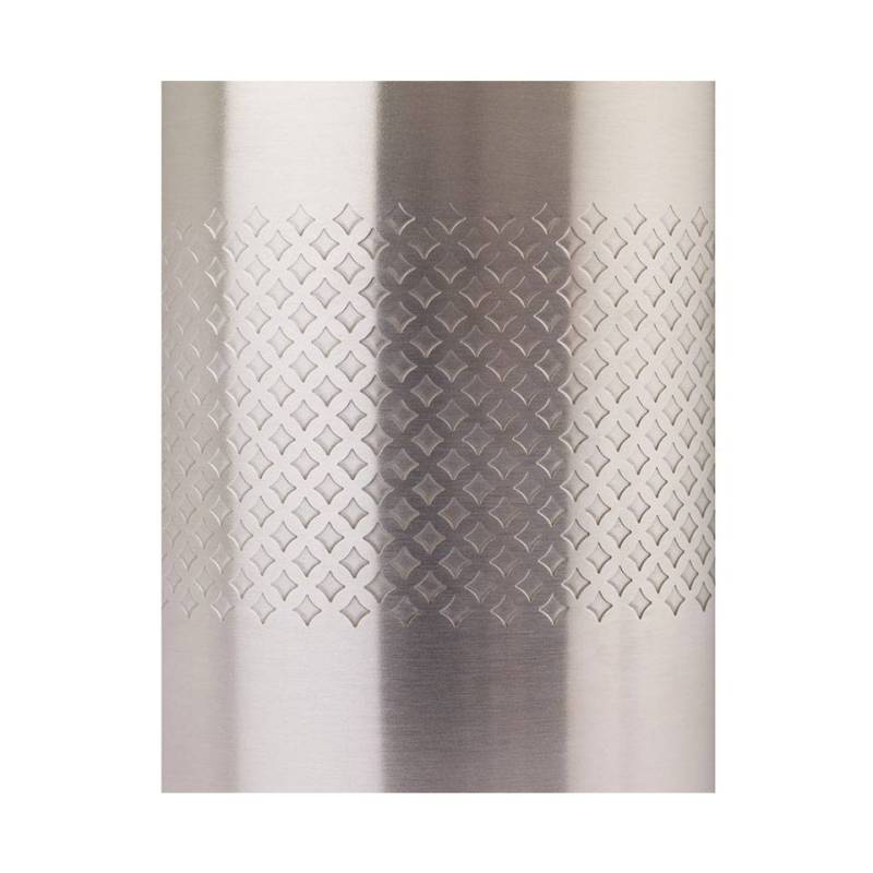 Mixing tin Double Walled in acciaio inox decoro diamond lattice cl 62,5