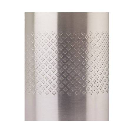 Lata de mezcla de doble pared de acero inoxidable con decoración de rejilla de diamantes cl 62,5
