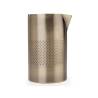 Mixing tin Double Walled in acciaio inox decoro diamond lattice antique gold cl 62,5