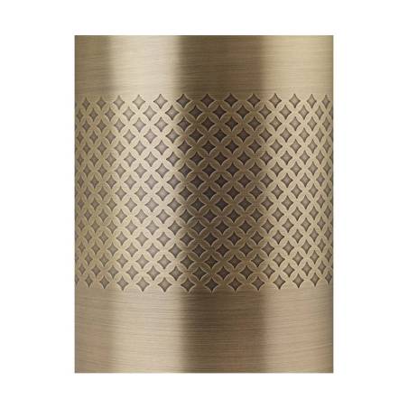 Mixing tin Double Walled in acciaio inox decoro diamond lattice antique gold cl 62,5