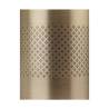 Mixing tin Double Walled in acciaio inox decoro diamond lattice antique gold cl 62,5