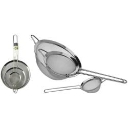 Set 3 colini a rete in acciaio inox cm 8/14/20