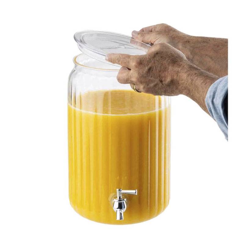 Dispenser beverage con rubinetto in acrilico lt 7,6