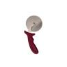 Rotella tagliapizza curva in acciaio inox e manico bordeaux cm 10