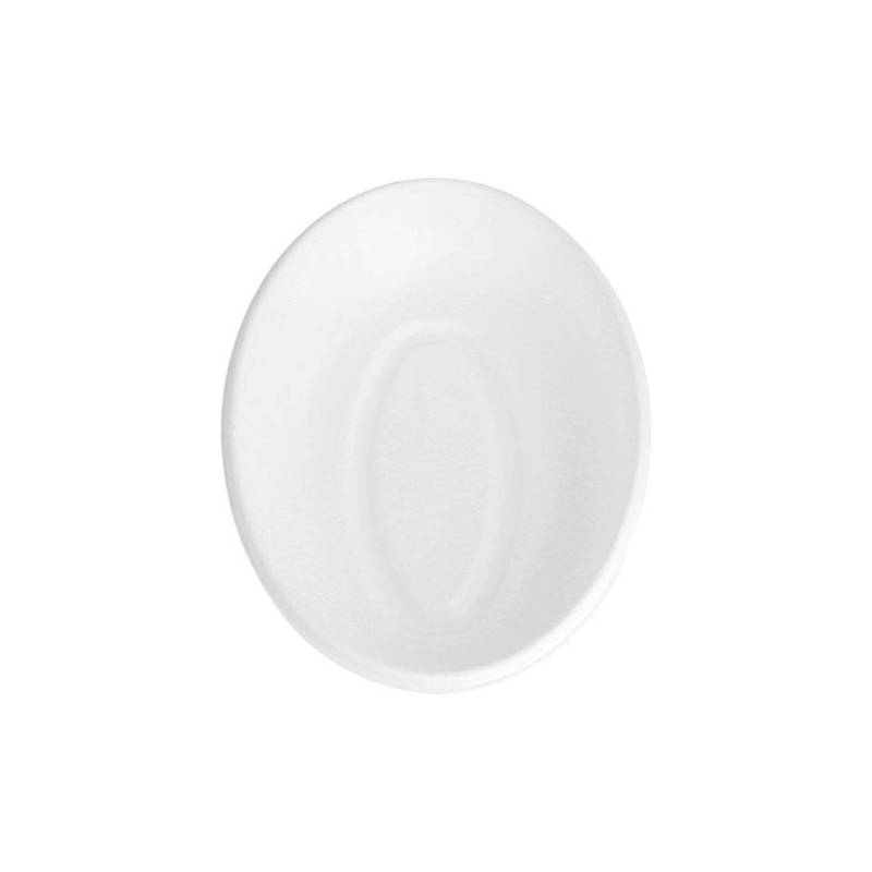 Plat ovale à fond bionique en bagasse cm 20,3x13,5x4