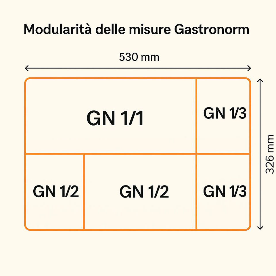 misure gastronorm universali