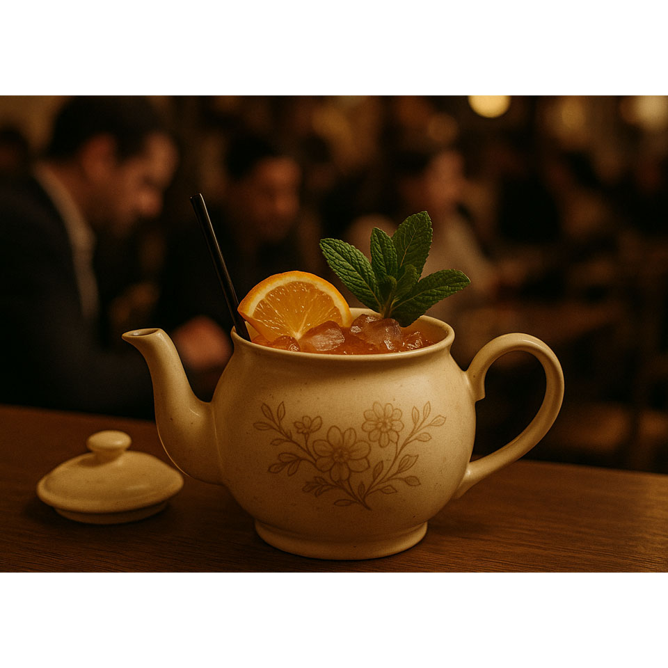 teiere per servire cocktail