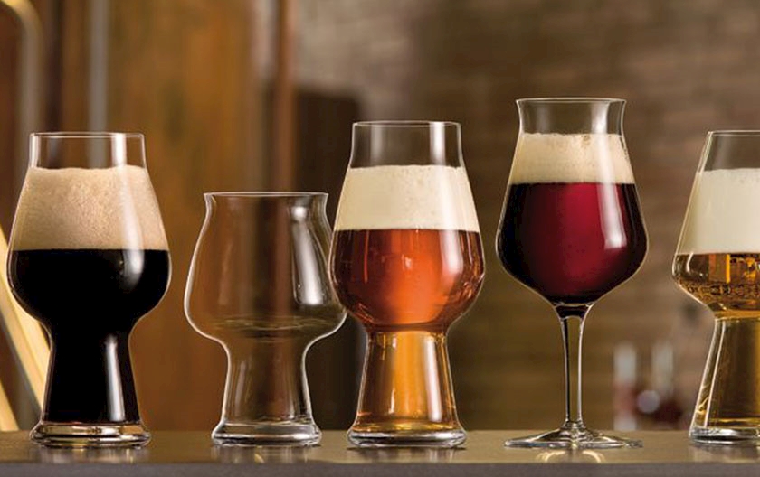 Birrateque collection: beer glasses by Luigi Bormioli