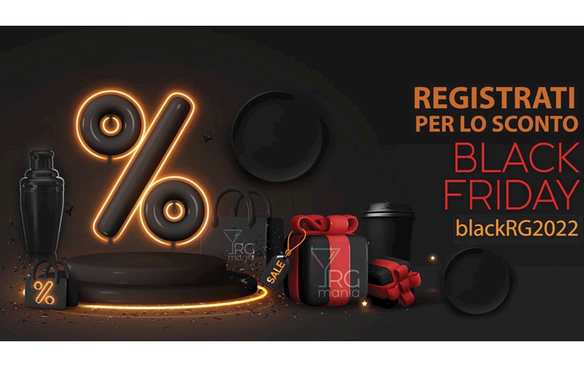 Black Friday 2022 RGmania: buono sconto solo per gli utenti registrati