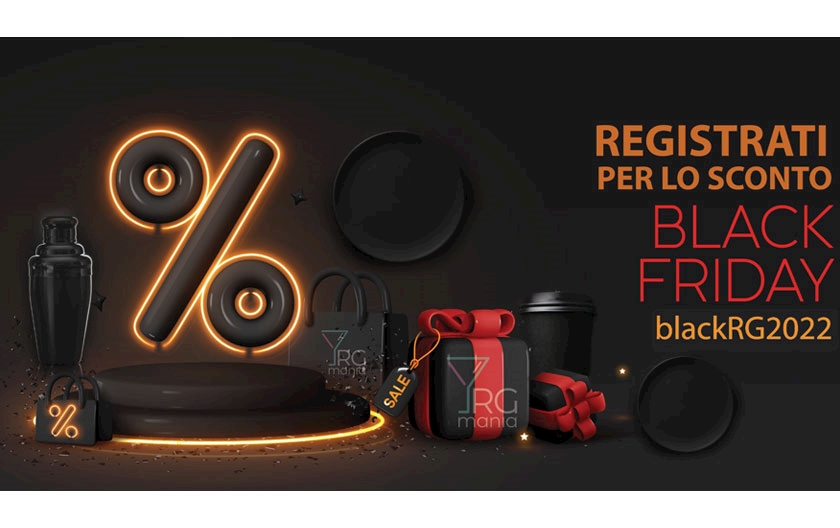 Black Friday 2022 RGmania: discount coupon only for registered users