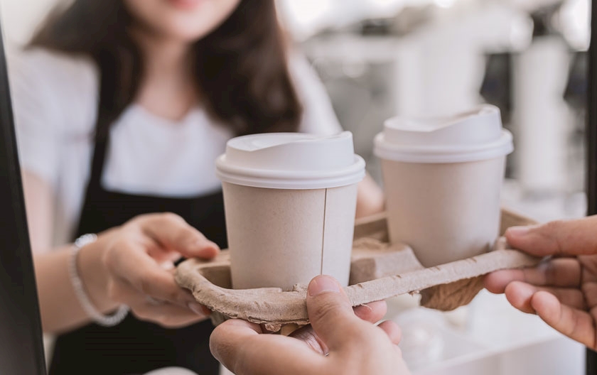 Rice Hust glasses, coffee and cappuccinos under the banner of ecology and savings